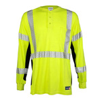 Unisex Tall FR Long Sleeve Henley T-Shirt