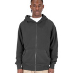Men's Garment-Dyed Double-Zip Hooded Sweatshirt