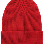 Waffle Cuffed Knit Beanie
