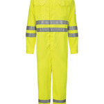 Men's Tall Hi-Vis Deluxe Coverall with Reflective Trim - CoolTouch® 2 - 7 oz.