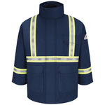 Men's Long Deluxe Parka With Reflective Trim - EXCEL FR® ComforTouch