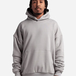 Unisex Garment-Dyed Double Layer Reversible Hooded Sweatshirt