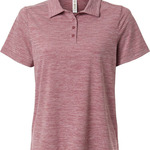 Women's Relay Heathered Stripe Polo
