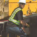 Unisex EV Series® Enhanced Visibility Contrast Pocket T-Shirt