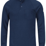Men's Long Sleeve Henley Shirt- CoolTouch®2