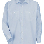 Men's Tall Industrial Stripe Work Shirt