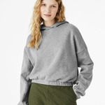 Women's FWD Fashion Sponge Fleece Cinched Bottom Hoodie Sweatshirt